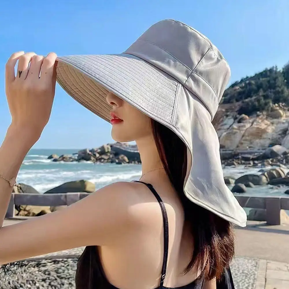 

Bucket Hats Women Summer Sunscreen Panama Hat Woman Fisherman Hat Beach Cap Fishing Hat Outdoor Sunshade Fisherman's Hat