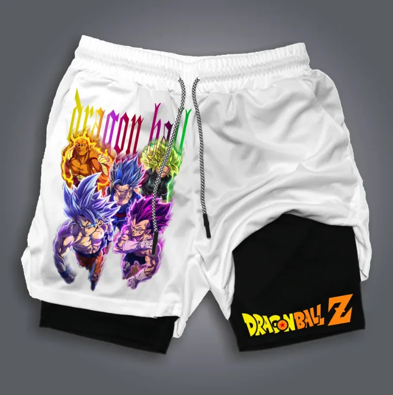 Oficjalne czarne spodenki Dragon Ball do kendo, treningowe, z sesji z aktorami, w eleganckim stylu, z wysokiej jakości szybkoschnących materiałów.