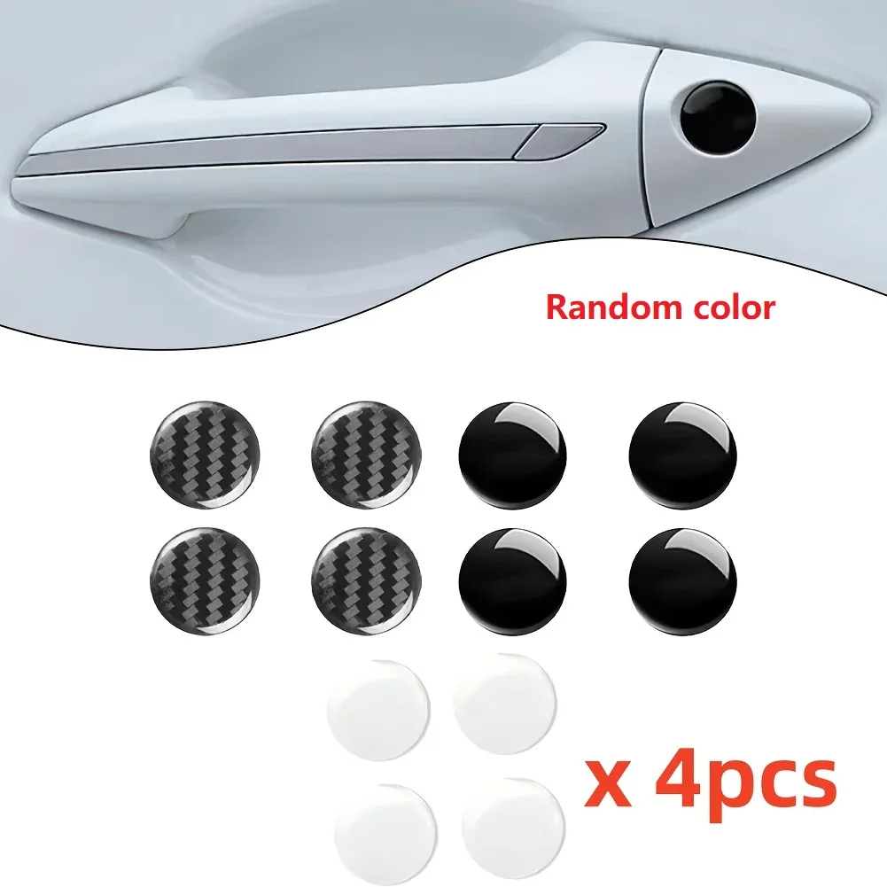 4Pcs Random color Car Lock Protection Stickers 20mm Car Lock Keyhole Stickers Decoration Decal Protection Car Stickers