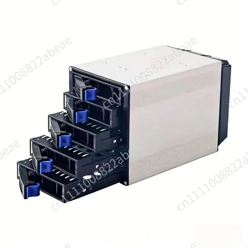 Festplattenkäfig, Gehäuse, 3 optische Laufwerks-Erweiterungen, 5-Bit 3,5-Zoll Hot-Swap-Modul-Set mit Backplane und integrierter NAS-Box