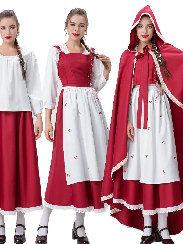 الرداء الأحمر الصغير أزياء الهالوين التأثيرية S مجموعة بدلة الأدوار الصينية التقليدية للنساء Faion شتاء 2025 #3