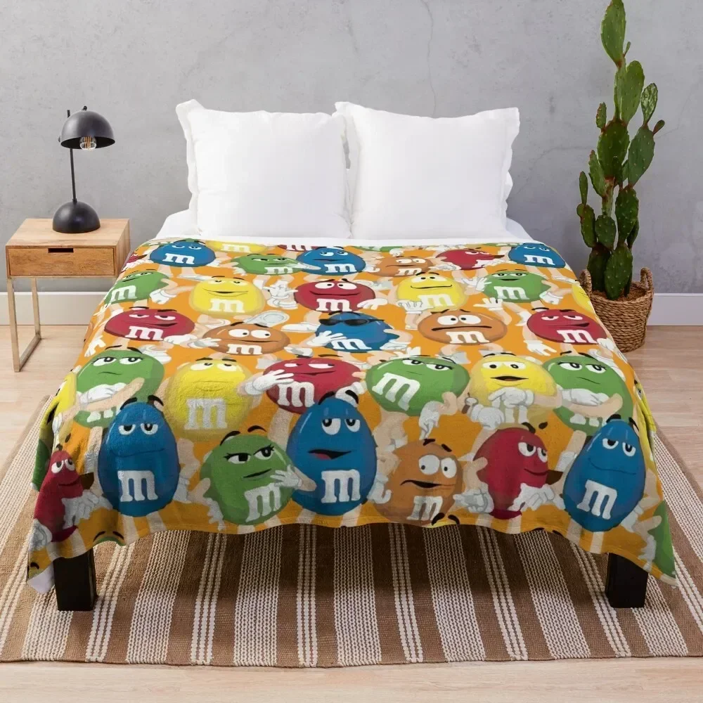 

MandM Character Collection Throw Blanket wednesday Blankets For Sofas blankets ands Flannel Blankets
