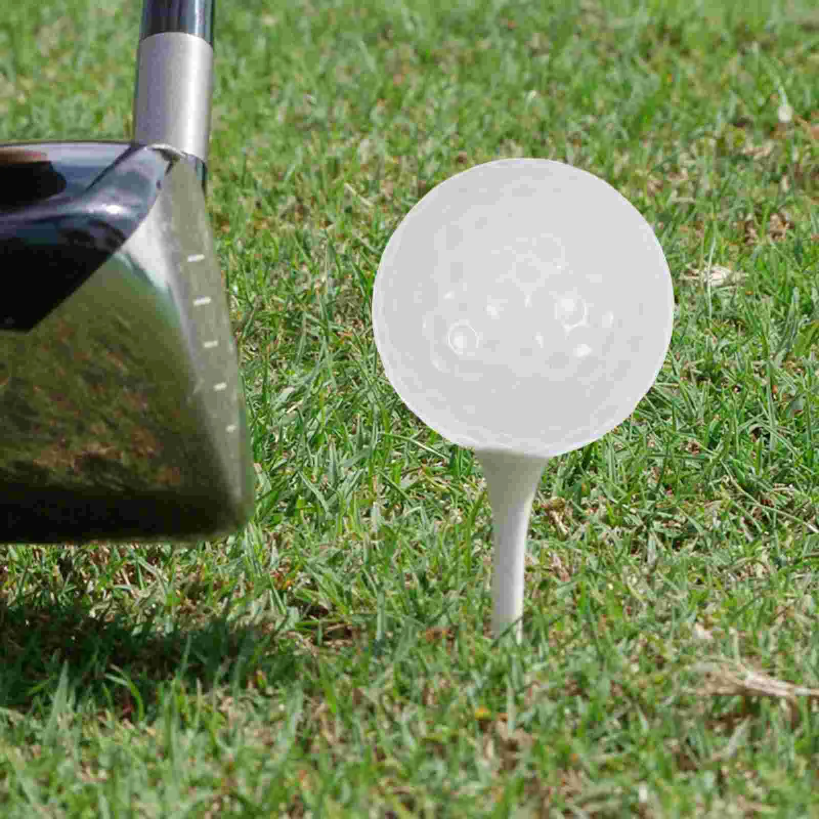 10 Pcs Golf Practice Ball Outdoor Balls Supplies White Training Accessory Sports Accessories Double Layer