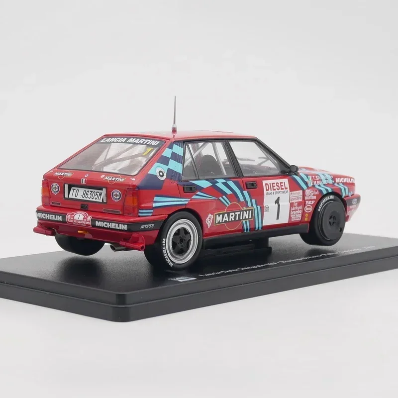 다이캐스트 IXO 1:24 체중계 란시아 델타 통합 16V WRC 1989 랠리 자동차 합금 모델, 소장용 장난감 선물 기념품 전시