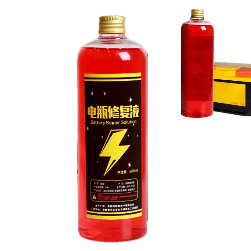 500ml Battery Repair Essence Concentrated Safe Car Battery Restore Refill Solution Auto Battery Additive Car Accessories