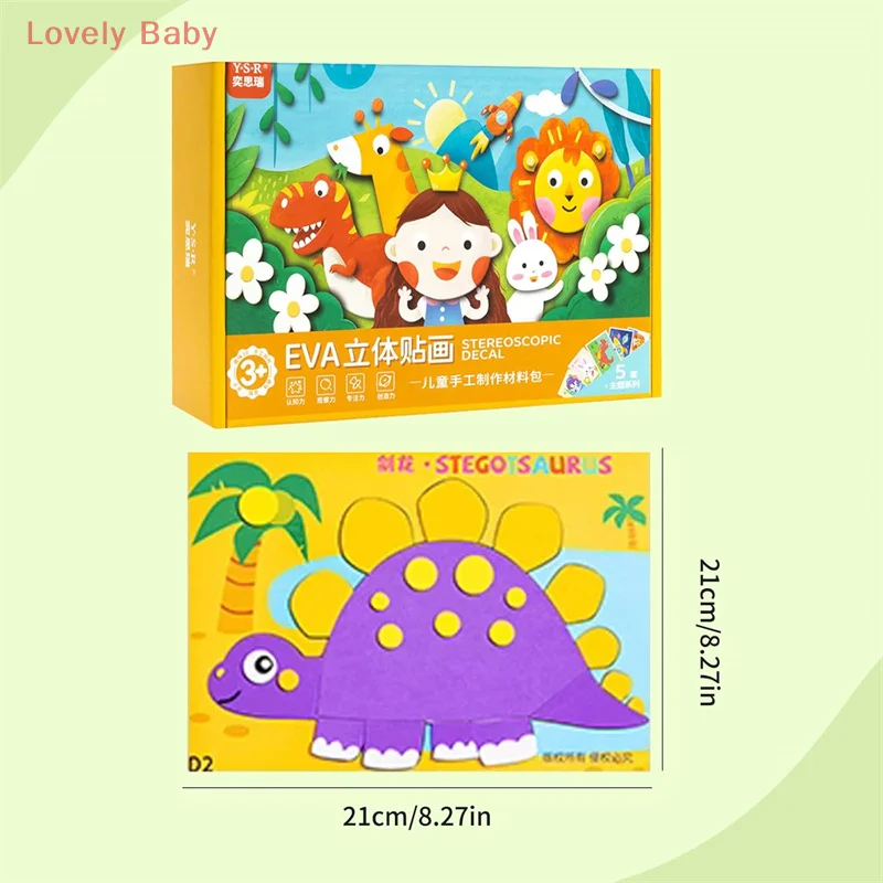 3D EVA Foam Sticker Kit For Kids, Preschool Learning Toys, Creative DIY Craft Activity For Boys & Girls (Age 3-6)