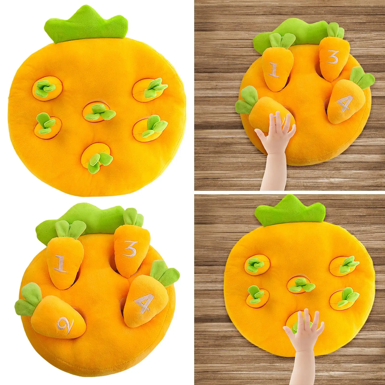 

Carrot Patch Dog Snuffle Toy Fun Mental Farm Snuffle Mat Plush Chew Toy