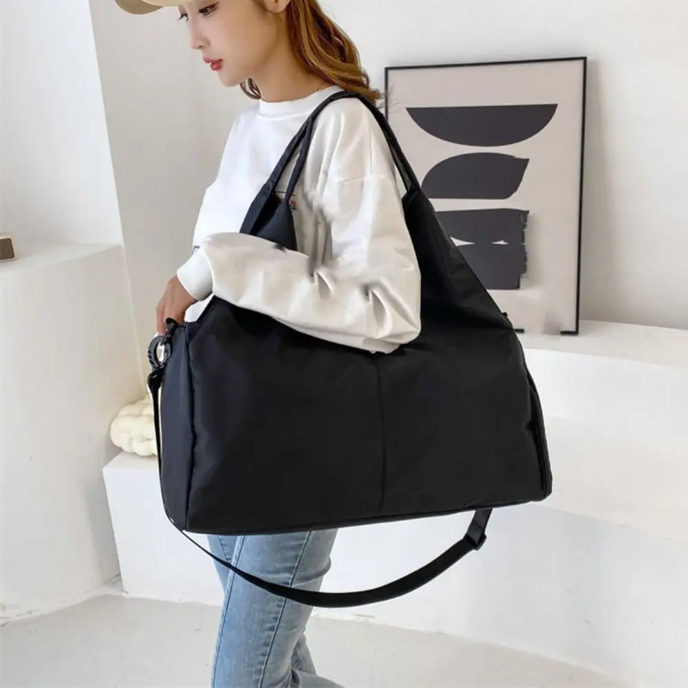 

Portable Oxford Carry On Travel Bag Wet Dry Separation Waterproof Sports Fitness Bags Large Capacity Storage Handbag Business