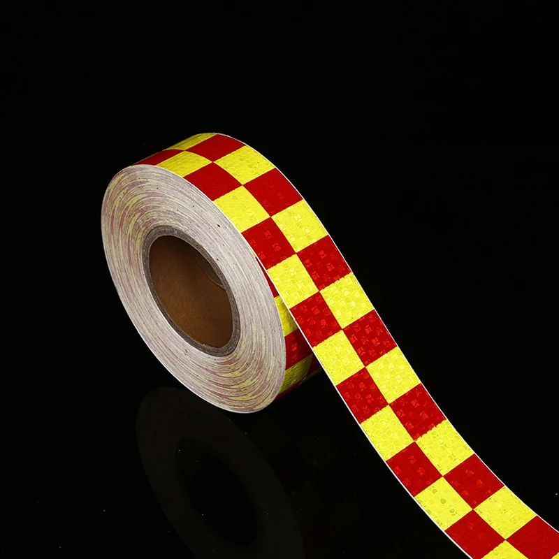 Square Self-Adhesive Reflective Warning Tape For Car Signs