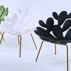 Fcorde L LOVE-Chaise de Loisirs à Pétale Cantique, Canapé de Forme Spéciale, Bureau de Vente, Corrigé par Réception, Modèle de Chambre Designer, Ins 2024