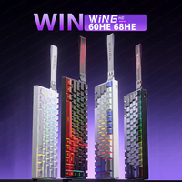 Aula Win60 Win68 HE E-sports Game Keyboard Magnetic Switch 8k Wired Hot Swap RGB Mechanical Keyboards Customized PC Accessories