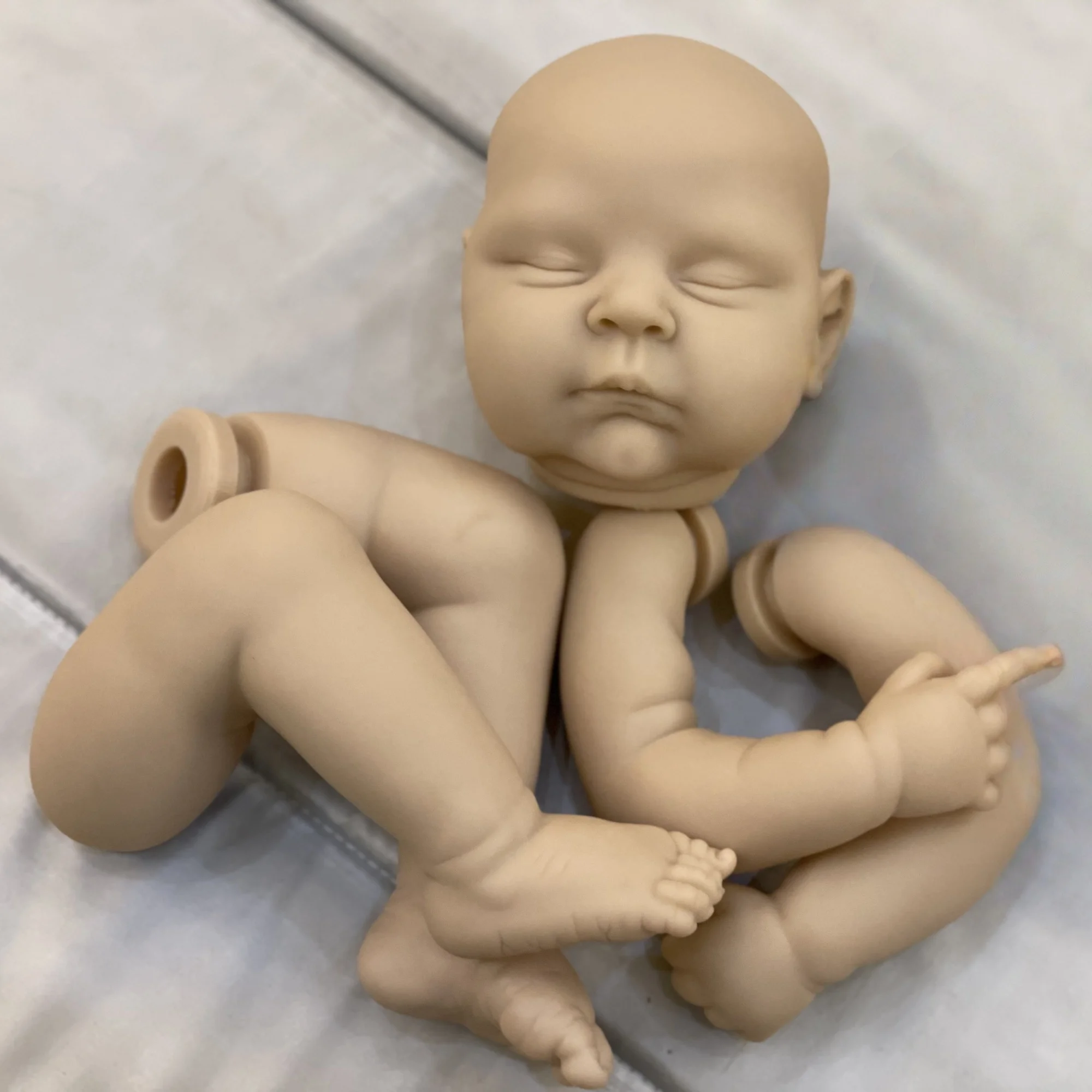 Kits de poupée Reborn en vinyle et Silicone souple, 18 pouces, corps complet, pièces de bébé non peintes, bricolage pour la fabrication de poupées de bébé à collectionner