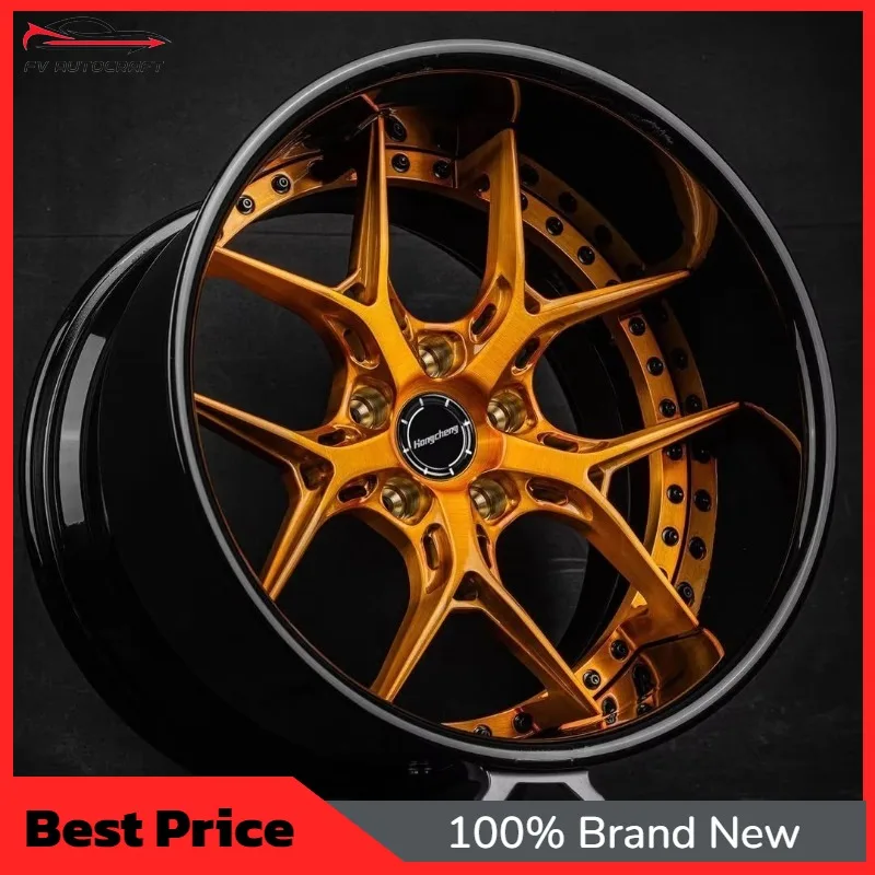 【2026】Deep Dish Polished 2 Piece 3 Piece Forged Wheel 5X112 5x114.3 15-24 Inch Aluminum Alloy Racing Car Forged Wheels For BMW