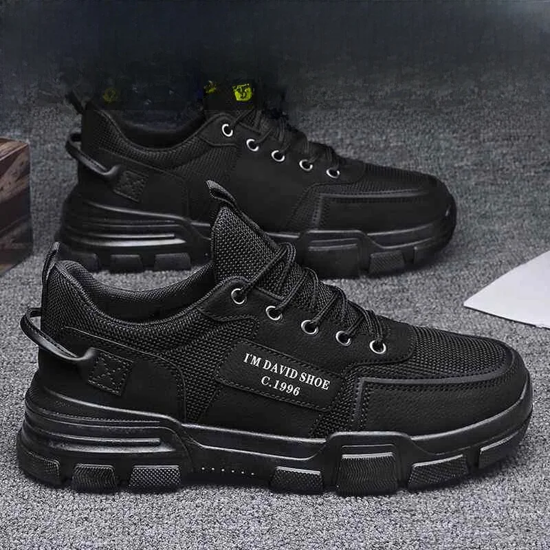 

Men's Safety Shoes Breathable Wear-Resistant Work Shoes Lightweight Casual Comfortable Soft Bottom Four Seasons Model New