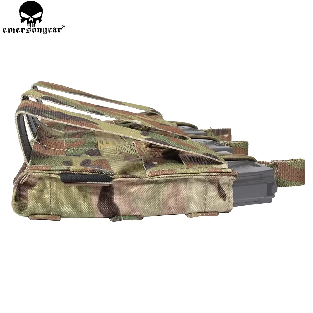 EMERSONGEAR 5.56 potrójny otwarty od góry Mag etui taktyczne sprzęt wojskowy Molle magazyn etui Mag uchwyt Multicam Coyote brązowy EM6356