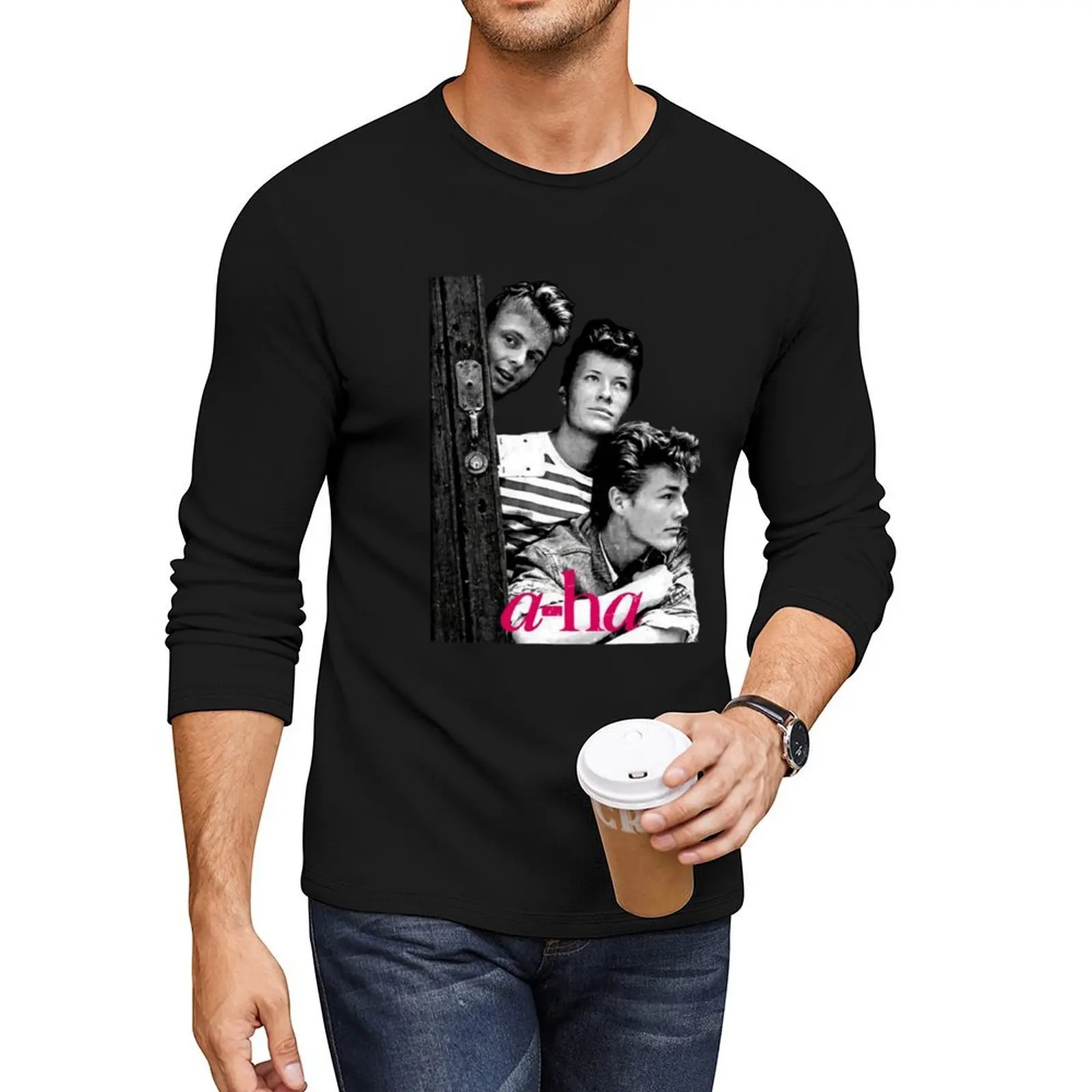 

A-HA Band Top Edition 01 Long T-Shirt graphics t shirt animal print shirt for boys man clothes black t shirt Men's t-shirts