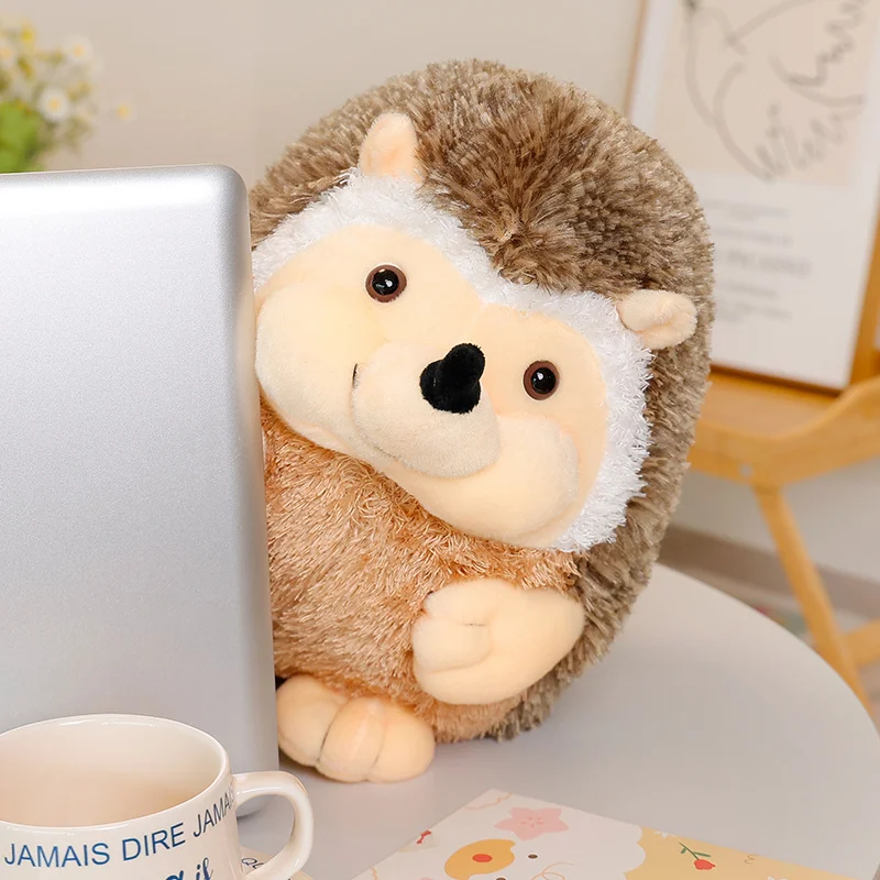 ตุ๊กตาเม่นน่ารัก ของเล่นตุ๊กตาสัตว์เลี้ยง ตุ๊กตาสัตว์น่ารัก หมอนรองหลังรูปโบว์ ของขวัญนุ่มนิ่มสำหรับเด็ก