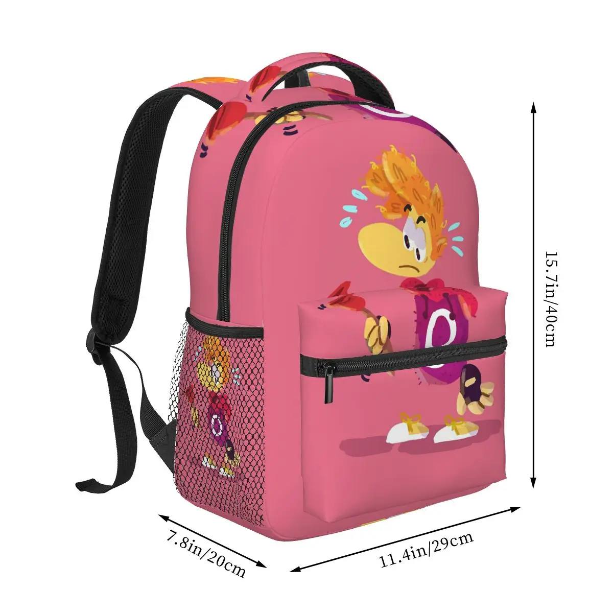 حقيبة ظهر Rayman Legends رائجة البيع Daypack ذات سعة كبيرة للأطفال حقيبة كتب مدرسية حقائب كتف للرجال والنساء