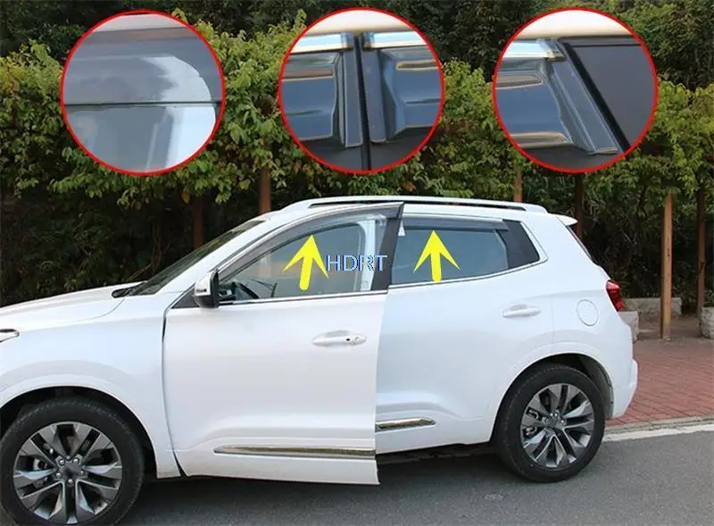 

Suitable For Chery Tiggo 5 5X 2014-2021 Car Styling Side Window Deflector Modified 4pcs Sun Rain Guard Plate Glass Cover Sticker