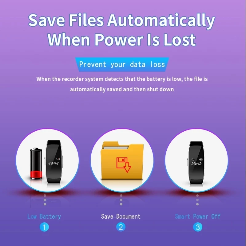 كاميرا صغيرة 1080P HD DV كاميرا صغيرة الصوت صوت مسجل فيديو سوار كاميرا فيديو صغيرة معصمه دعم بطاقة TF مخفية #3