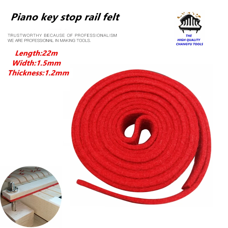 Piano Press key file does 22M Piano tuning tools accessories Piano key stop rail felt Piano repair tool parts