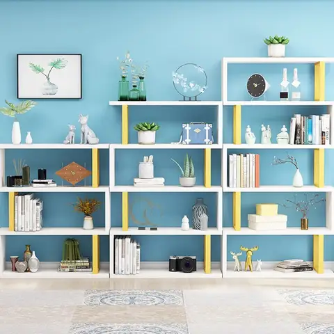 Decoration Art Bookcases Minimalist Standing Organizer Storage Manga Book Shelf Japanese Story Prateleira Library Furniture