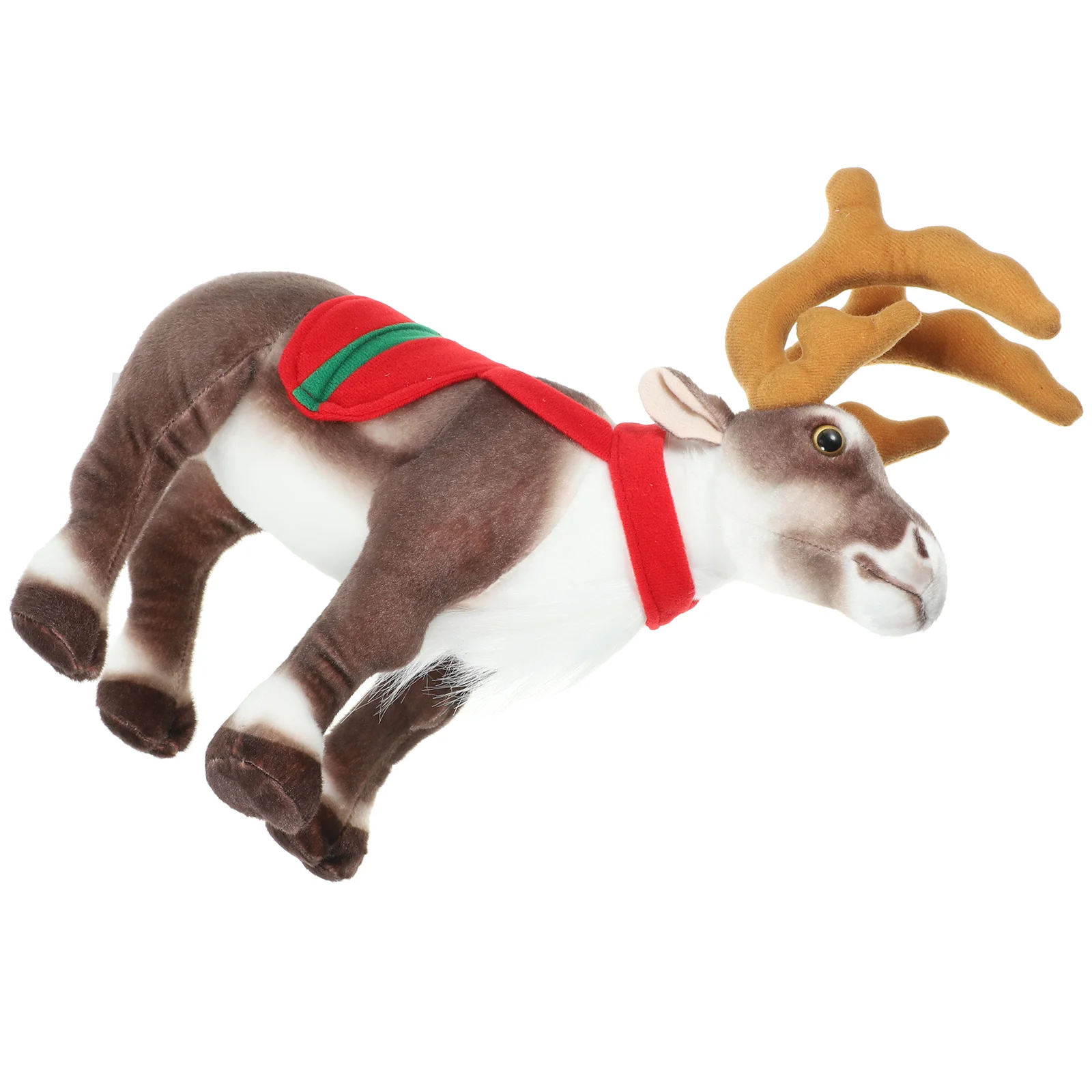 Birthday Decoration for Boy Christmas Small Reindeer Ornaments Simulated Elk Plush Toy Stuffed Animal Figurine