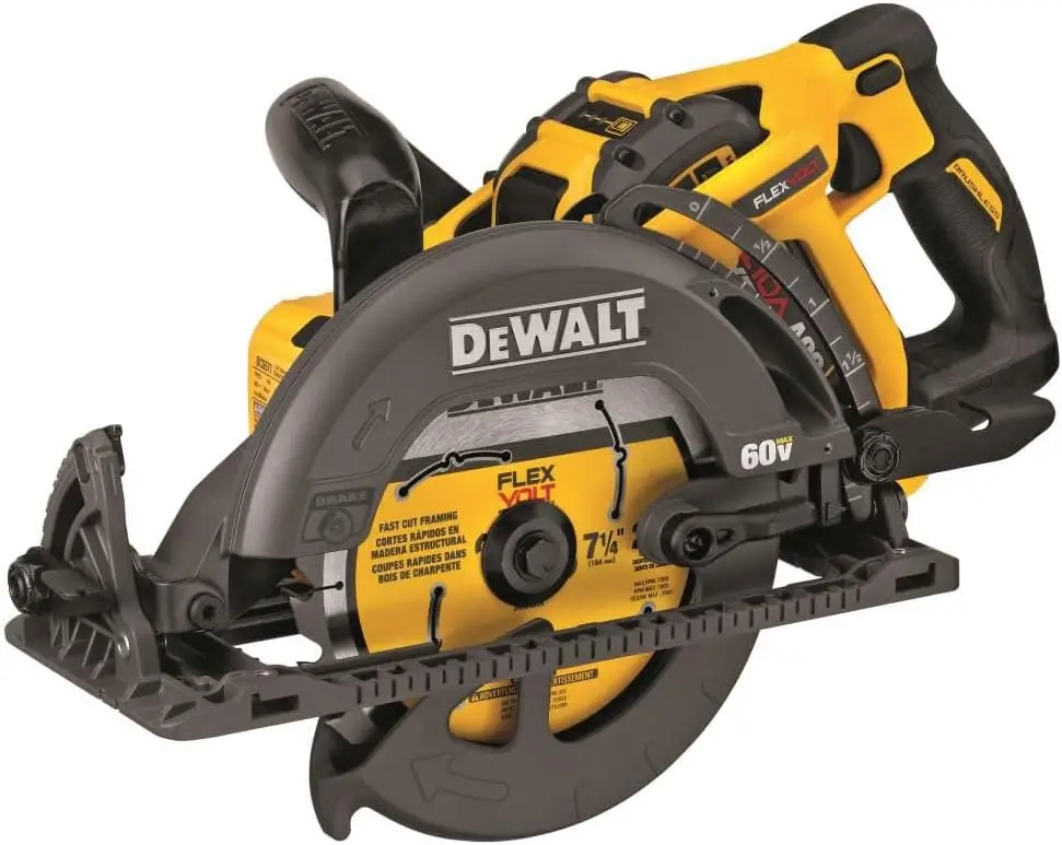 Flexvolt 60V Max* Circular Saw Kit, 7-1/4-Inch, Worm Style, 9.0Ah Battery (Dcs577X1)