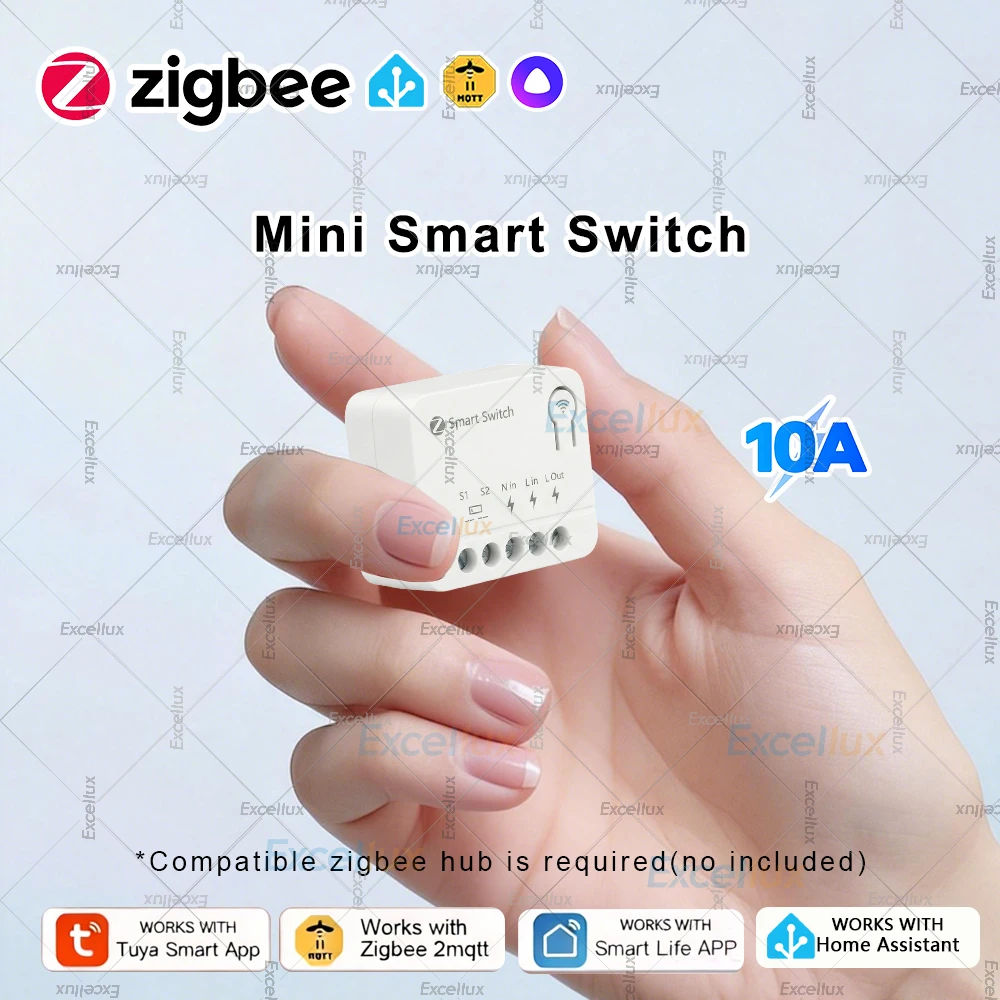 ZigBee Mini Smart DIY Switch Automation Module Intelligent Life App Control Light Relay Breaker For Home Works With Zigbee2MQTT