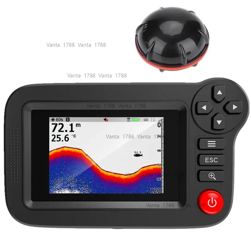 Portable Depth Finder with 100M Sonar Sensor Echo Sounder Wireless Depth Finder Fishing Lure Echo Sounder Alarma Pesca