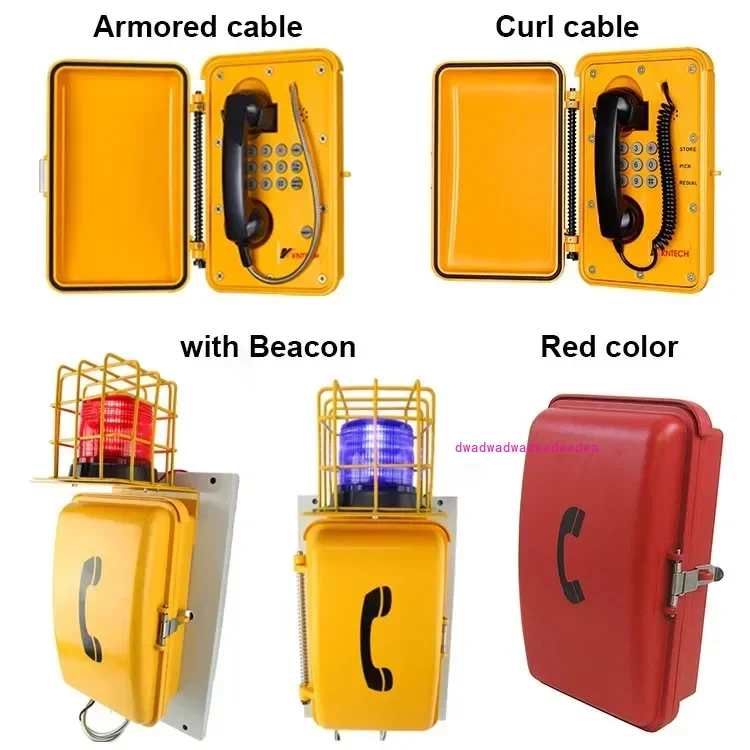 

Outdoor Emergency Phone Harsh Environment Wall Mounted Telephones Tunnel Telephone