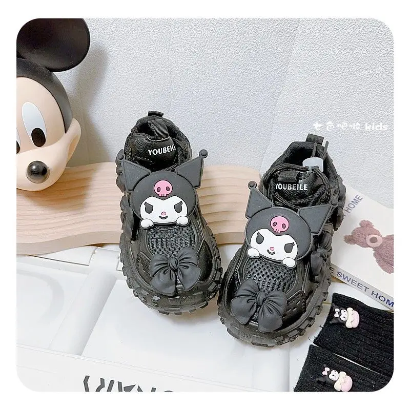 

Kawaii Kuromi Anime Sanrio Children Breathable Casual Sports Shoes Cute Cartoon Ins Fashion Sneakers Lovely Toys for Kids