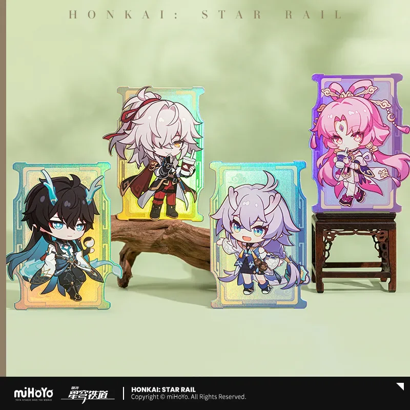 Presale Sunsyea Honkai Star Rail Official Merch miHoYo Original LCHYJ Theme Series Q Version Laser Ticket Dan Heng Jing Yuan