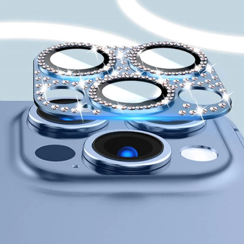 iPhone 11、12、13 Pro、13 Mini用カメラ保護ダイヤモンドステッカー
