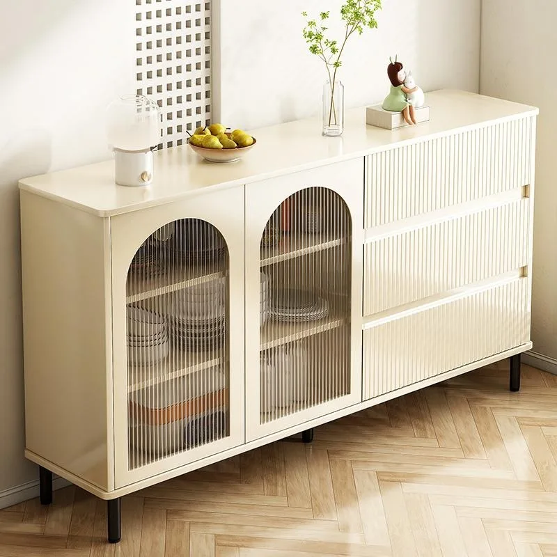 

Side cabinet Modern simple cabinet Locker Kitchen Cream style Living room storage against the wall Side