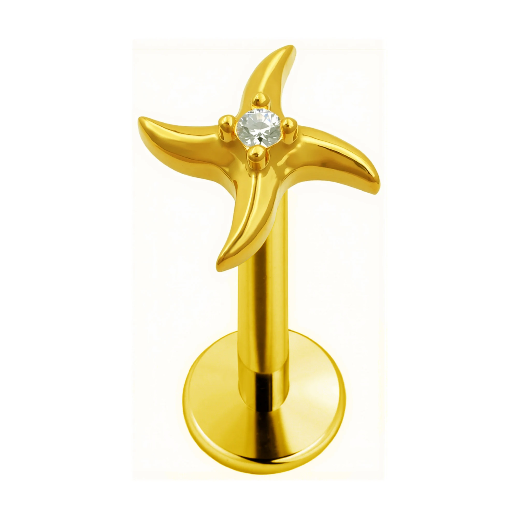 Titanium Star Threadless Piercing Earring for Cartilage