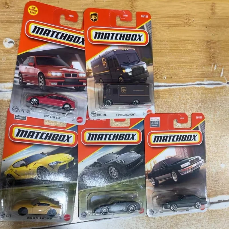 

Original Hot Matchbox 25k Car Toyota Gr Supra Bmw 318ti Ups Express Delivery Vehicle Model Toys Boys Collection Birthday Gifts