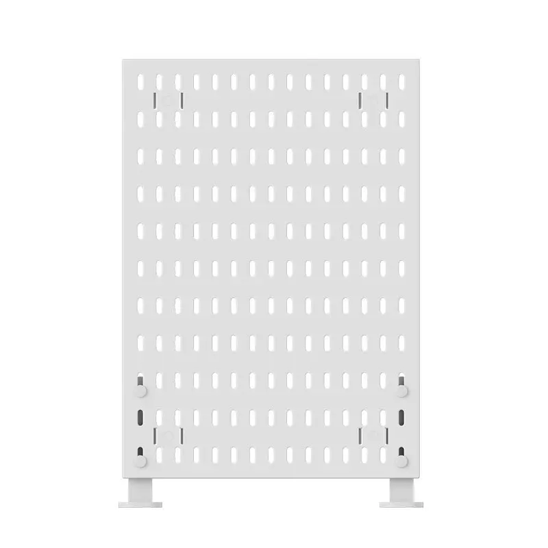 No Drill Clamp Mount Vertical Desktop Pegboard Desk Organizer Office Divider Accessory Storage Board White Black Pro Panel view 5