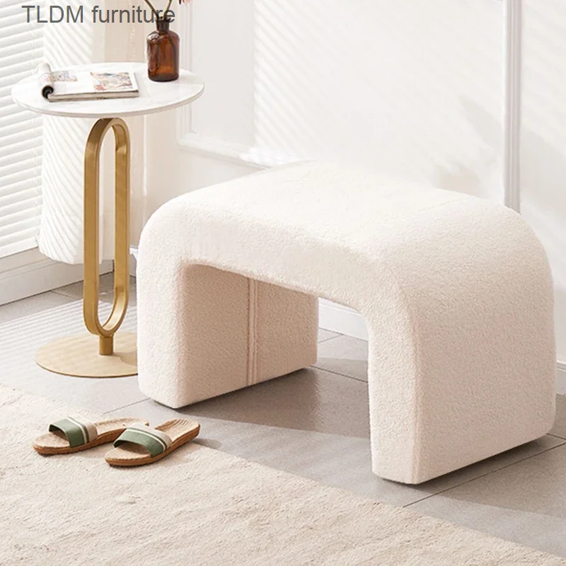 

Entrance Nordic Shoes Bench Living Room Makeup Bedroom Home Shoes Bench White Design Meubles De Chambre Furniture Decoration