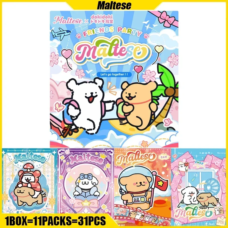 Doki Vol.2 Maltese Cards Friends Party Anime Collection Cards Mistery Boxes Board Games Toys Birthday Gifts for Boys and Girls