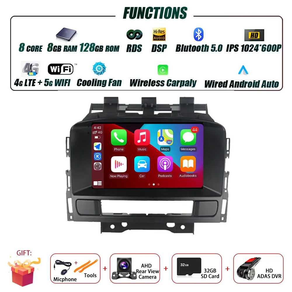 Voor Opel Astra J 2011-2014 Buick Excelle GT XT Radio Carplay Auto Multimedia Speler Intelligent Systeem Android Auto navigatie - afbeelding 1