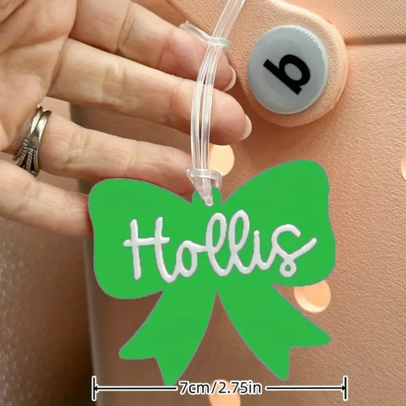 Custom Acrylic Name Keychain  Personalized Letter Design Perfect for Back to Schoo Ideal Gift for Family  Friends
