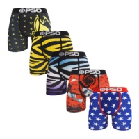 5Pcs Sexy Men Underwear Boxers Fashion Print Underpants Male Panties Lingerie Breathable Printed Summer Man Boxer Briefs Trunks