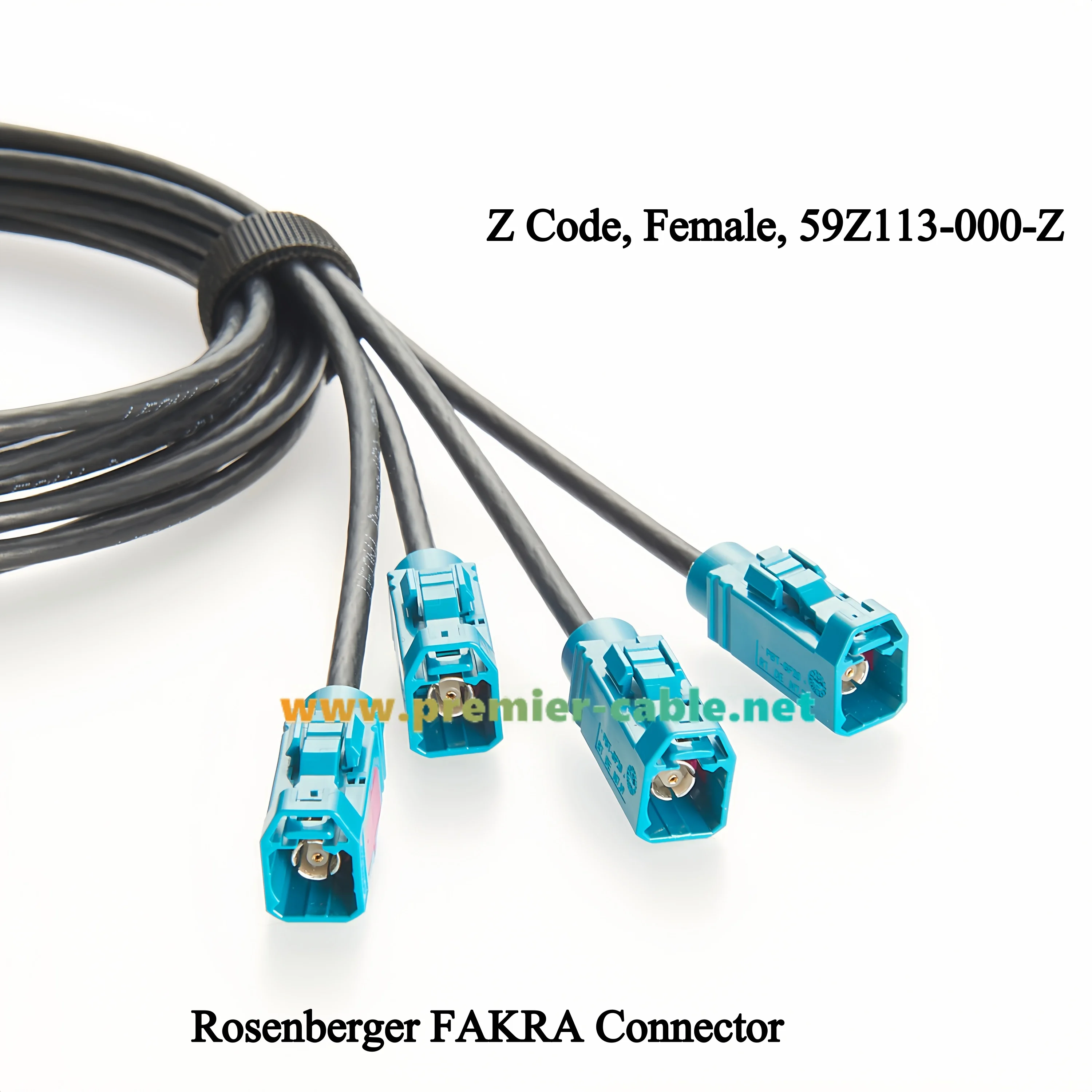 Quad HFM Mini FAKRA Kabel für GMSL-Kameras, ZED X Kameras, Rosenberger Mini FAKRA 4-in-1 AMK12D-1M4Z5-Z zu FAKRA 59Z113-000-Z – Detail 4