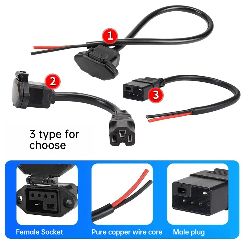 2+4 New Energy Electric Vehicles Power Charging Cable of Yadi No. 9 Electric Vehicle 2+4 Lithium Battery Charger Conversion Line