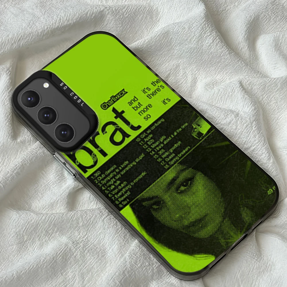 Singer C-Charli XCX Brats  Phone Case for  For Samsung Galaxy S24 S23 S22 S21 S20 FE Ultra Plus 4G 5G IMD Fall Matte