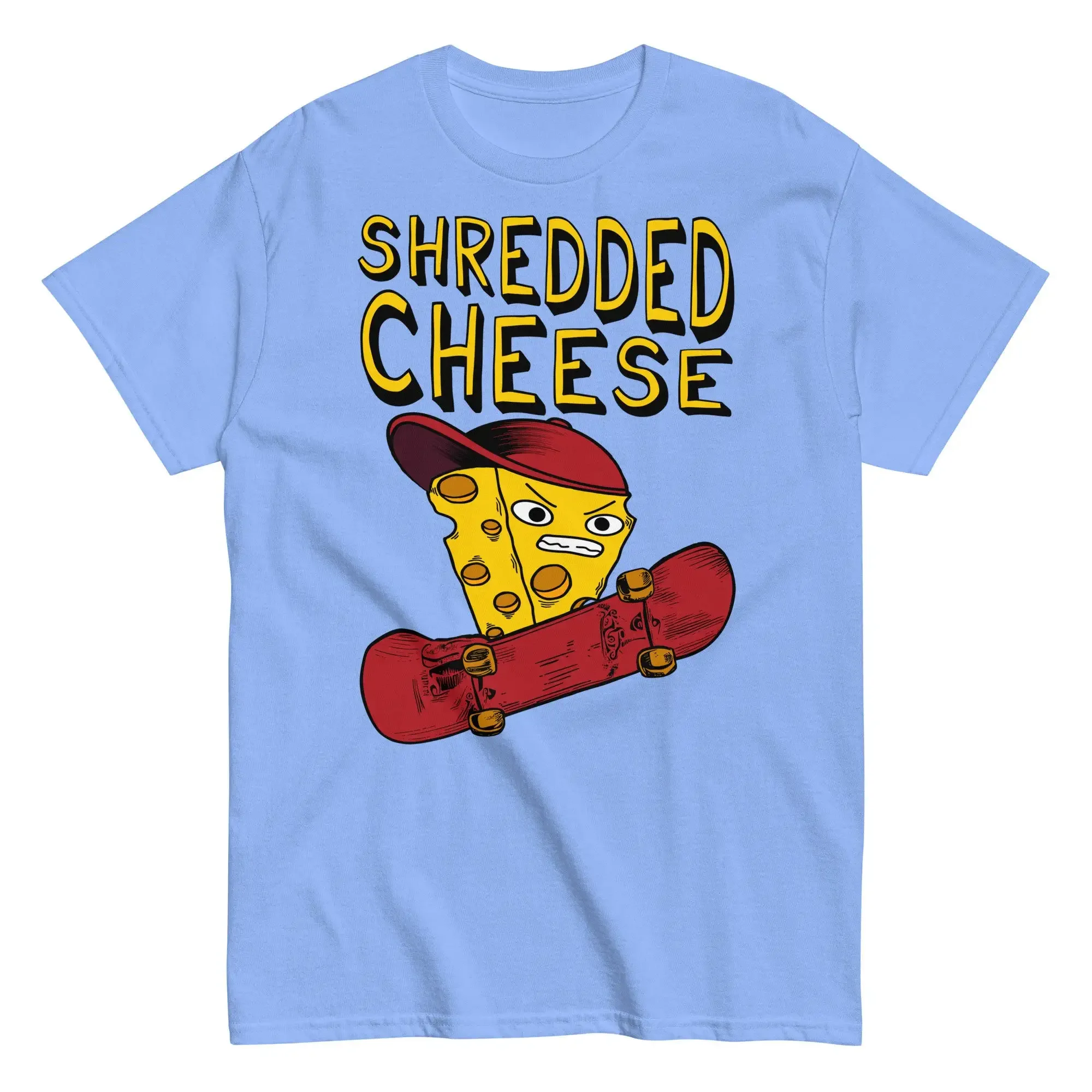 Shredded Cheese Meme Skateboard Punk T Shirt