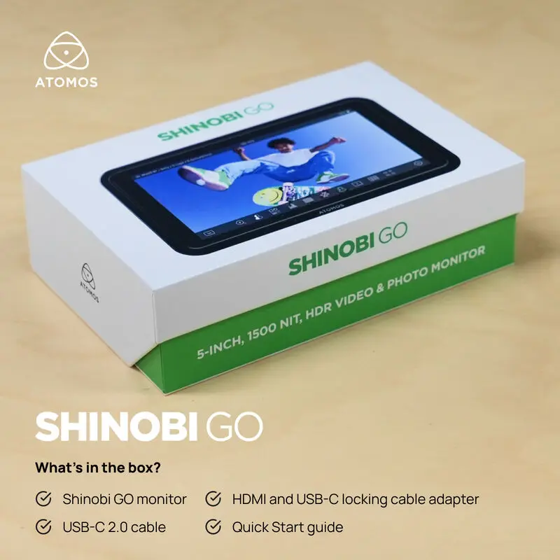 Monitor HDR Atomos Shinobi GO de 5,5 polegadas