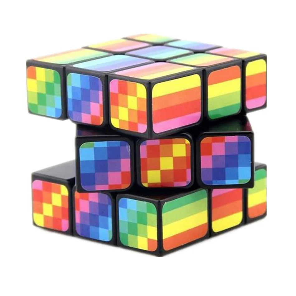 FanXin 3x3 Rainbow Mirror Magic Cubes 3x3x3 Magic Cube Education Learnning Cubo Magico Toys For Children