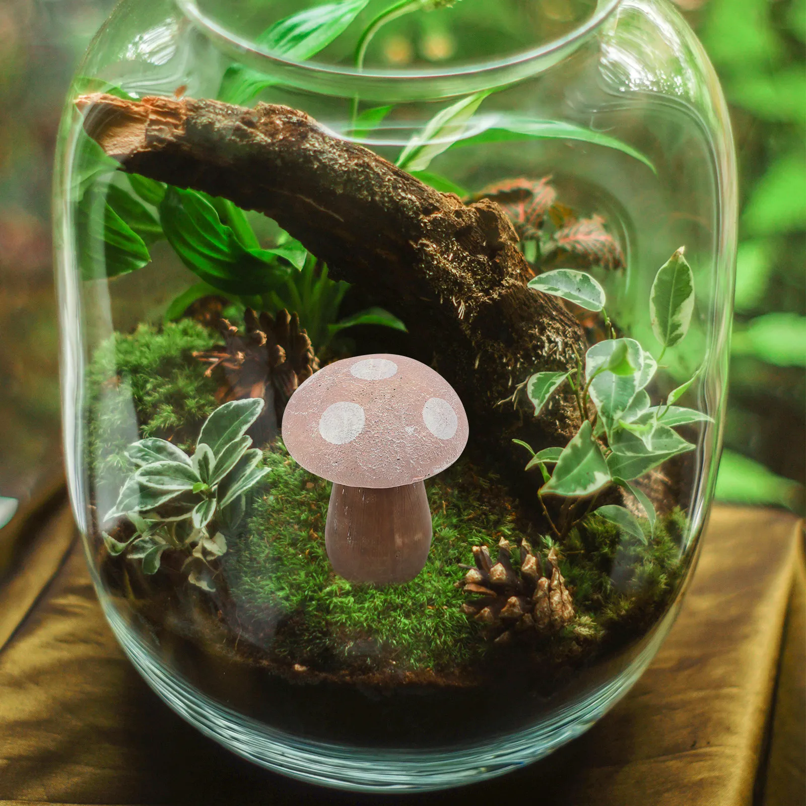 

Набор из 3 реалистичных статуэток грибов из смолы для сада, эстетичные милые грибные украшения для улицы и дома, для микроландшафта